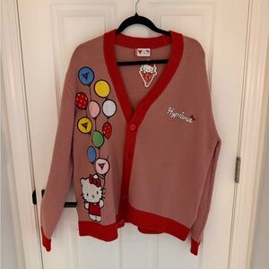Hypland x Hello Kitty balloon cardigan NWT